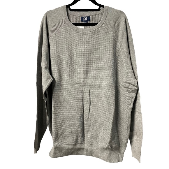 Cutter & Buck Other - Cutter & Buck NWT Men’s 4X Waffle Knit Long Sleeve Crew Neck Sweater Nordstrom Y